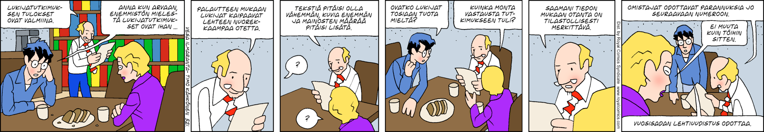 Paikallisuutisia (1-row sunday strip, Finnish) 521