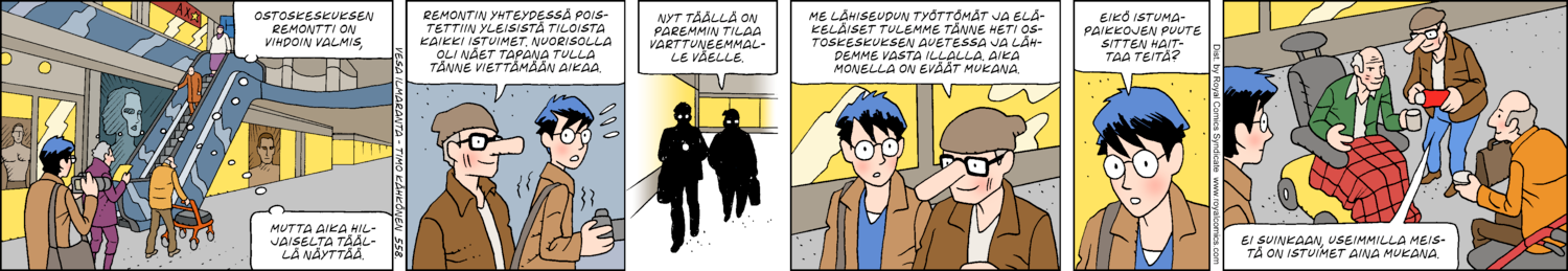 Paikallisuutisia (1-row sunday strip, Finnish) 558