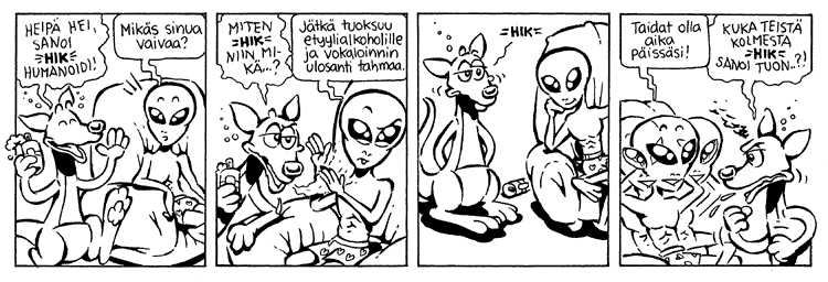 Loikan vuoksi (Daily strip, Finnish) 113