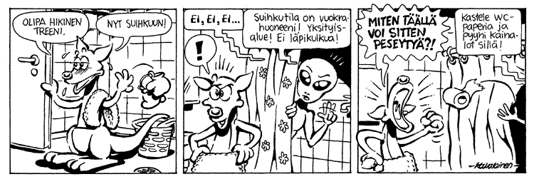 Loikan vuoksi (Daily strip, Finnish) 117