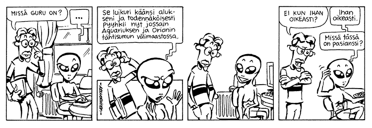 Loikan vuoksi (Daily strip, Finnish) 137