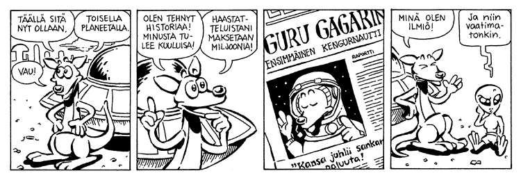 Loikan vuoksi (Daily strip, Finnish) 138