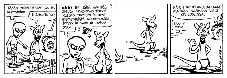 Loikan vuoksi (Daily strip, Finnish) 162