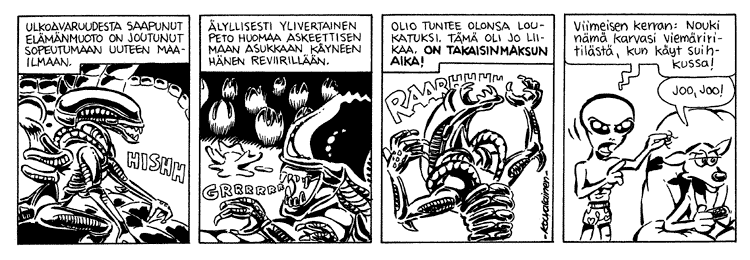 Loikan vuoksi (Daily strip, Finnish) 171
