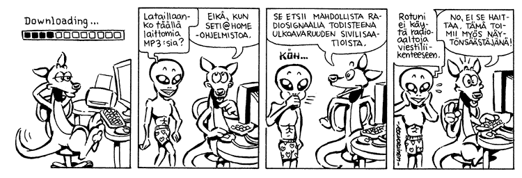 Loikan vuoksi (Daily strip, Finnish) 172