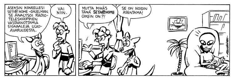 Loikan vuoksi (Daily strip, Finnish) 174