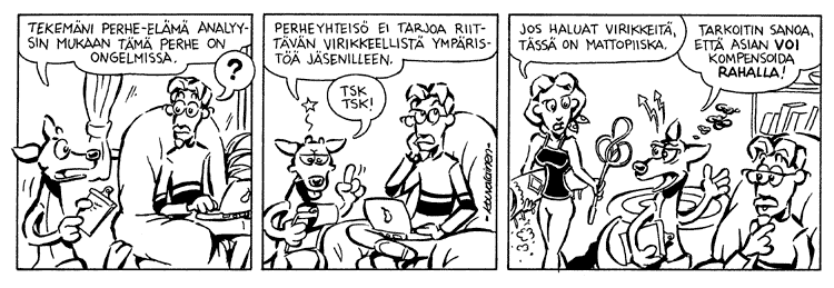 Loikan vuoksi (Daily strip, Finnish) 189