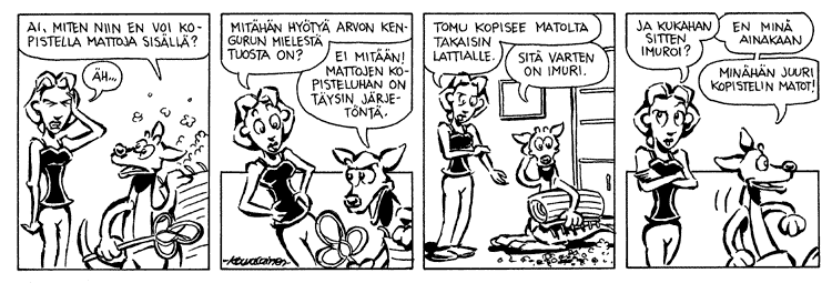Loikan vuoksi (Daily strip, Finnish) 191