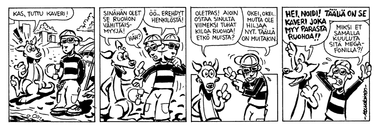 Loikan vuoksi (Daily strip, Finnish) 192