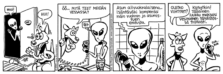 Loikan vuoksi (Daily strip, Finnish) 20