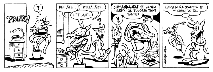 Loikan vuoksi (Daily strip, Finnish) 241