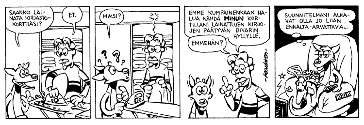 Loikan vuoksi (Daily strip, Finnish) 256