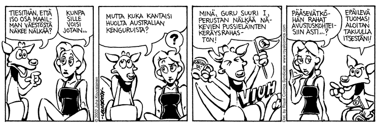 Loikan vuoksi (Daily strip, Finnish) 26