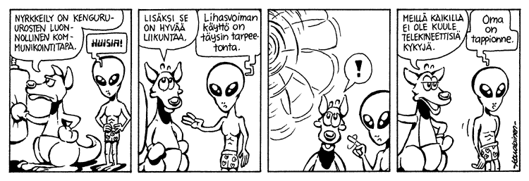 Loikan vuoksi (Daily strip, Finnish) 31