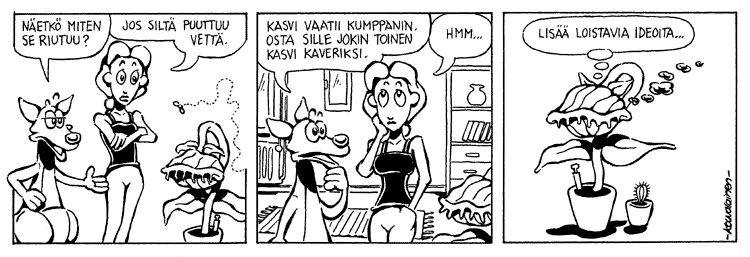 Loikan vuoksi (Daily strip, Finnish) 38