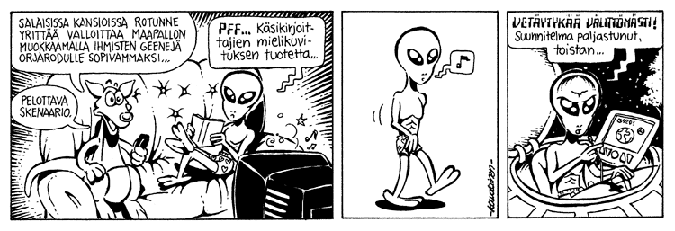 Loikan vuoksi (Daily strip, Finnish) 49