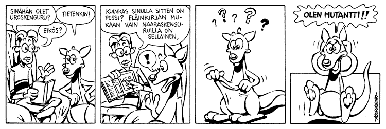 Loikan vuoksi (Daily strip, Finnish) 79