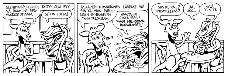 Loikan vuoksi (Daily strip, Finnish) 81