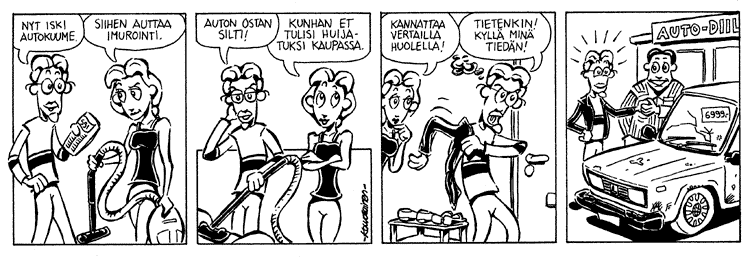 Loikan vuoksi (Daily strip, Finnish) 85