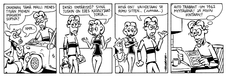 Loikan vuoksi (Daily strip, Finnish) 86