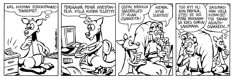 Loikan vuoksi (Daily strip, Finnish) 94