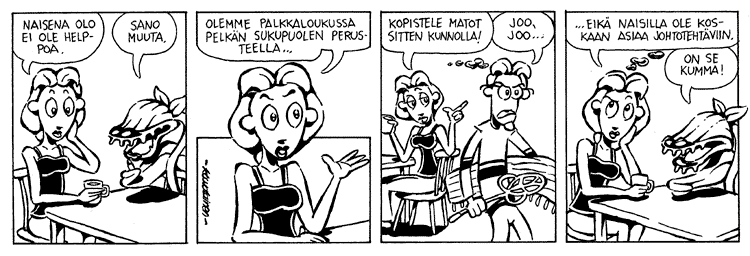 Loikan vuoksi (Daily strip, Finnish) 97