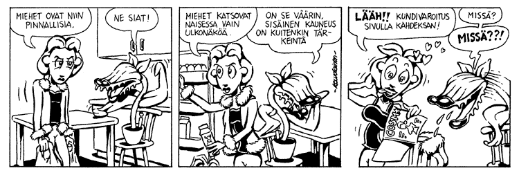 Loikan vuoksi (Daily strip, Finnish) 98