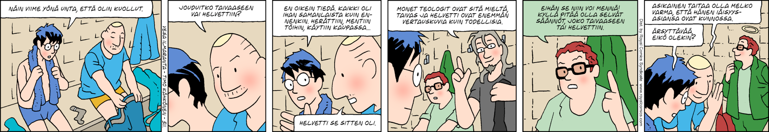 Paikallisuutisia (1-row sunday strip, Finnish) 511