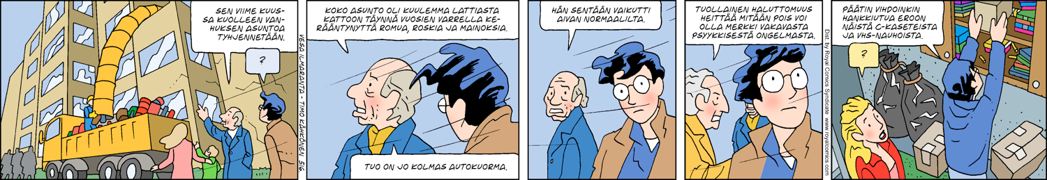 Paikallisuutisia (1-row sunday strip, Finnish) 516
