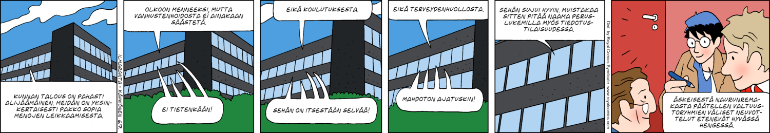 Paikallisuutisia (1-row sunday strip, Finnish) 617