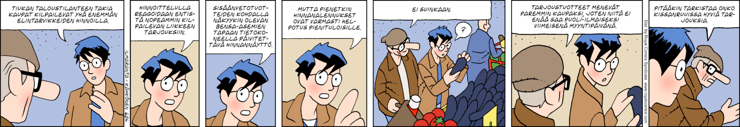 Paikallisuutisia (1-row sunday strip, Finnish) 624